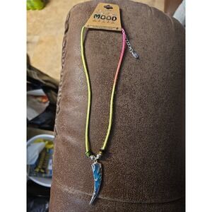 Cool Jewels Mood Necklace What's Your Mood? New 7635-TT-NK Shark Tooth Rope Neck